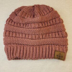 Angela & William Winter Hat Womens One Size Mauve Pink CottageCore Ski Aspen